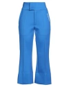 Khrisjoy Woman Pants Bright Blue Size M Polyester, Elastane