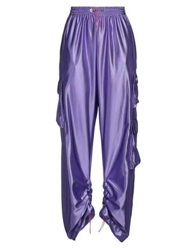 Khrisjoy Woman Pants Purple Size 1 Polyester