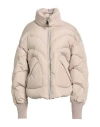 Khrisjoy Corazon Heart-shaped Pockets Puffer Jacket In Neutral