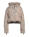 Khrisjoy Puff Khris Iconic Hooded Down Jacket In Beige