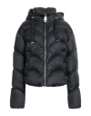 Khrisjoy Woman Puffer Black Size 00 Polyamide In Animal Print