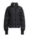 Khrisjoy Woman Puffer Black Size 00 Polyester, Wool, Acrylic, Polyamide, Elastane
