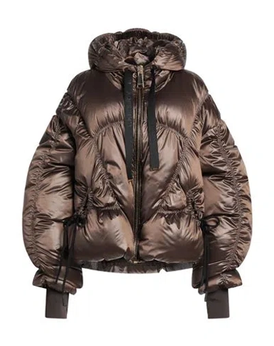 Khrisjoy Woman Down Jacket Bronze Size 1 Polyamide In Yellow