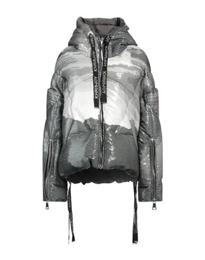 Khrisjoy Woman Puffer Dark Green Size 1 Polyester