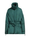 Khrisjoy Woman Puffer Emerald Green Size 2 Polyester