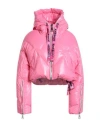 Khrisjoy Woman Puffer Fuchsia Size 00 Polyamide In Pink