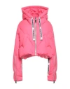 Khrisjoy Quilted Logo-drawstring Cropped Padded Jacket In Pink