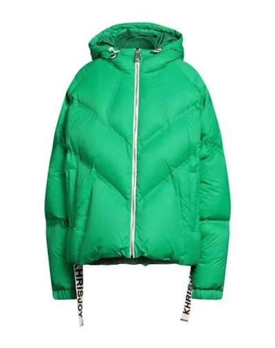 Khrisjoy Woman Puffer Green Size 0 Polyamide