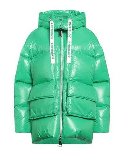 Khrisjoy Woman Down Jacket Green Size 1 Polyamide