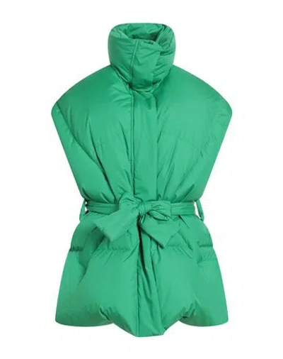 Khrisjoy Woman Puffer Green Size 0 Polyester In Green