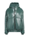 Khrisjoy Woman Puffer Green Size 00 Polyamide