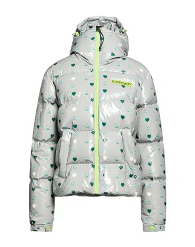 Khrisjoy Woman Puffer Grey Size 0 Polyurethane, Polyester In Gray