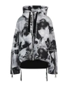 Khrisjoy Bandana Print Khris Hooded Down Jacket In Grey