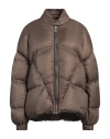 Khrisjoy Woman Puffer Khaki Size 2 Polyamide In Beige