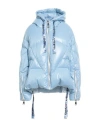 Khrisjoy Woman Puffer Light Blue Size 00 Polyamide