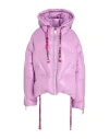 Khrisjoy Woman Puffer Mauve Size 00 Polyamide In Purple