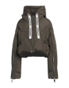 Khrisjoy Woman Puffer Military Green Size 00 Polyester In Green