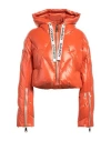 Khrisjoy Woman Down Jacket Orange Size 00 Polyester In Orange