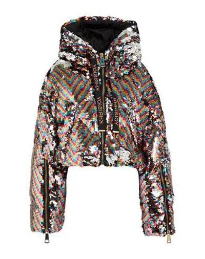 Khrisjoy Woman Puffer Silver Size 0 Polyester In Multi