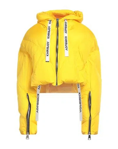 Khrisjoy Woman Puffer Yellow Size 2 Polyester In Yellow