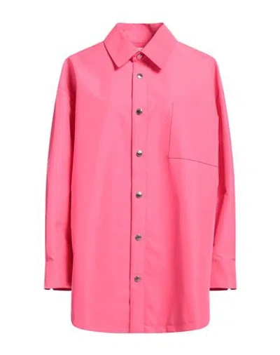 Khrisjoy Woman Shirt Fuchsia Size 00 Polyester In Pink