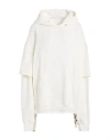 Khrisjoy Woman Sweatshirt Ivory Size 00 Cotton In White