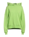 Khrisjoy Woman Sweatshirt Acid Green Size 00 Cotton