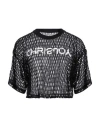 Khrisjoy Woman T-shirt Black Size 00 Polyamide, Elastane