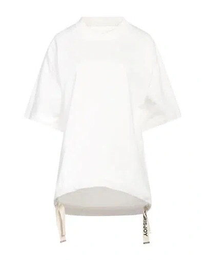 Khrisjoy Woman T-shirt White Size 2 Cotton