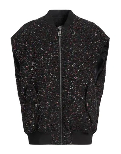 Khrisjoy Woman Vest Black Size 00 Polyester, Virgin Wool, Polyamide
