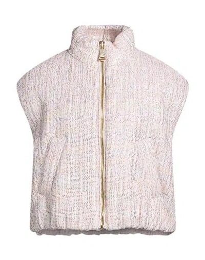 Khrisjoy Woman Vest Light Pink Size 2 Cotton, Polyester, Polyamide