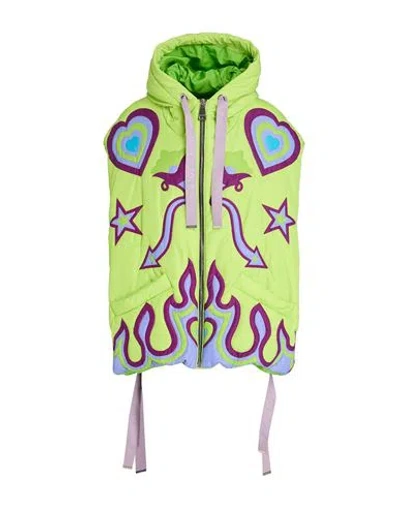 Khrisjoy Woman Vest Lime Green Size 1 Polyester