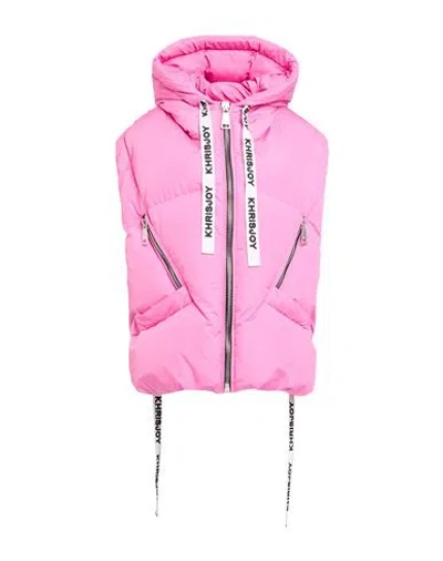 Khrisjoy Woman Vest Pink Size 1 Polyester