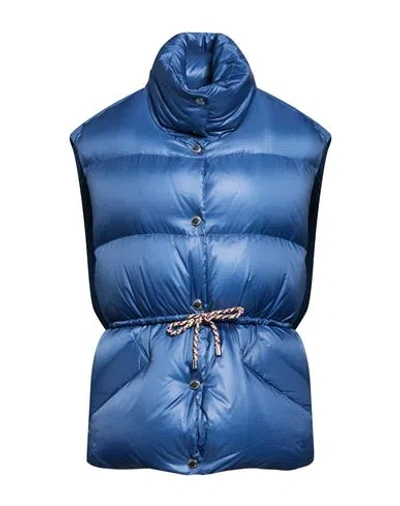Khrisjoy Woman Vest Slate Blue Size 1 Polyamide