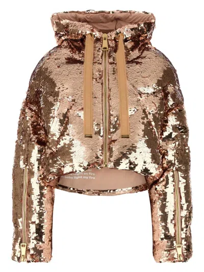 KHRISJOY WOMEN'S EMBELLISHED POLYESTER KHRIS DOWN JACKET