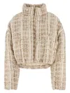 Khrisjoy Women's Embroidered Tweed Down Jacket