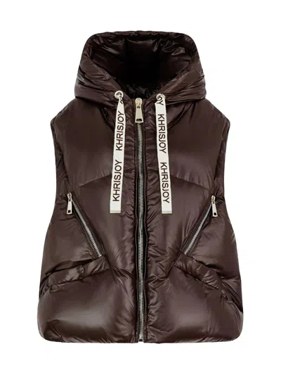 Khrisjoy Women's Iconic Milano Down Vest In Brown
