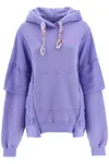 Khrisjoy Double Pockets Hoodie In Purple