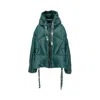 Khrisjoy Khris Iconic Shiny Puffer Coat In Green