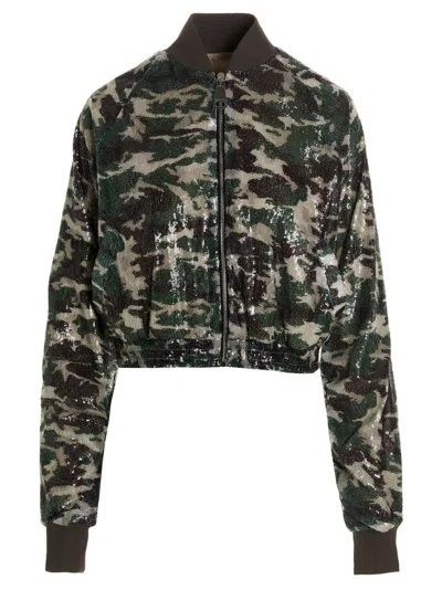 KHRISJOY KHRISJOY WOMEN SEQUIN BOMBER JACKET