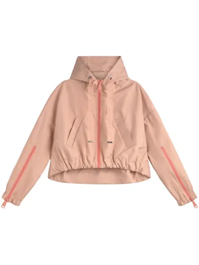 Khrisjoy Zip-up Hooded Jacket In Pink
