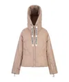 Khrisjoy Zippered Down Jacket In Nude