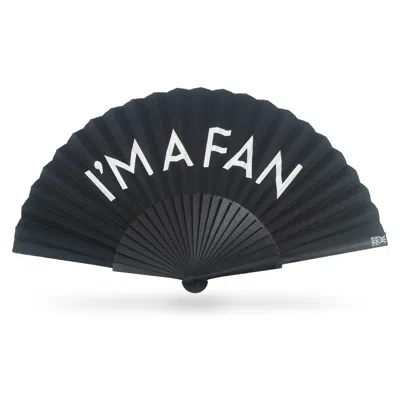 Khu Khu  Black / White I'm A Fan Hand-fan In Multi
