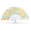 Khu Khu  Blue / White / Yellow Banana Boomerang Hand Fan In Multi
