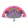 Khu Khu  Pink Nefertiti Sky Hand Fan In Pink