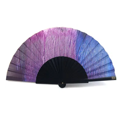 Khu Khu  Pink / Purple / Blue Cotinga Hand-fan