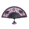 Khu Khu  Silver / Black / Pink Pink Panther Hand Fan