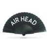 Khu Khu  White / Black Air Head Hand Fan In Multi