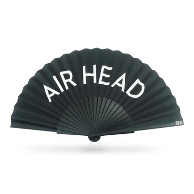 Khu Khu  White / Black Air Head Hand Fan In Multi