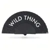 Khu Khu  White / Black Wild Thing Hand Fan In Multi